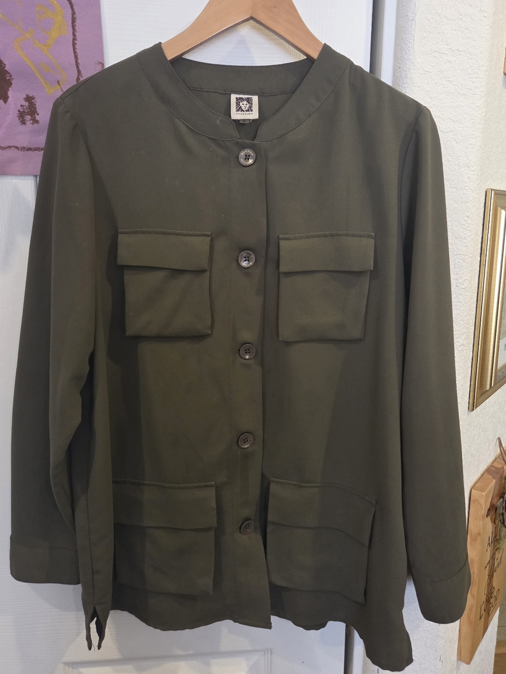 Anne Klein Light Jacket Or Overblouse. Size M.